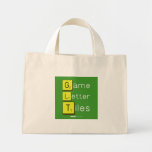 Game
 Letter
 Tiles  Tiny Tote Canvas Bag