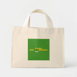 I LOVE YOU           NJABULO  Tiny Tote Canvas Bag