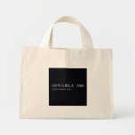 Go N GIRL-E   A$H  Tiny Tote Canvas Bag
