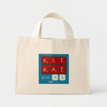 KIT
 KAT
 stis 55  Tiny Tote Canvas Bag