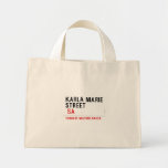 Karla marie STREET   Tiny Tote Canvas Bag
