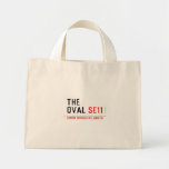 THE OVAL  Tiny Tote Canvas Bag