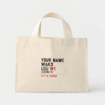 Your Name WAKX LOU  Tiny Tote Canvas Bag