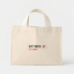 Gay boys   Tiny Tote Canvas Bag
