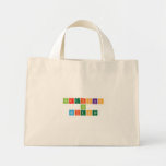 Portfolio 
 in 
 SCIENCE  Tiny Tote Canvas Bag