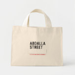 Abdalla  street   Tiny Tote Canvas Bag