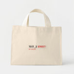 TEXT_2  Tiny Tote Canvas Bag