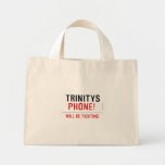 TRINITYS   Tiny Tote Canvas Bag