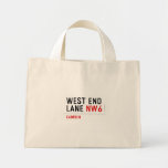 West End  Lane  Tiny Tote Canvas Bag
