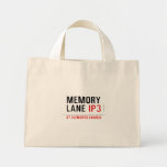mEMORY LANE  Tiny Tote Canvas Bag