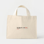 welcome hall lane  Tiny Tote Canvas Bag