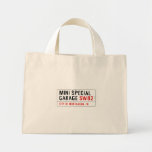 MINI SPECIAL GARAGE  Tiny Tote Canvas Bag