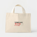 turner ave   Tiny Tote Canvas Bag