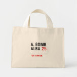 A. BOMB ALBA  Tiny Tote Canvas Bag