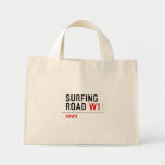 Surfing Road  Tiny Tote Canvas Bag