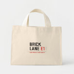 Brick lane  Tiny Tote Canvas Bag