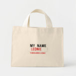 my  Name   Tiny Tote Canvas Bag