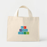 Mr
 RANITA 
 Azul  Tiny Tote Canvas Bag
