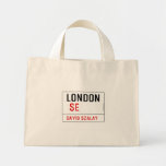 LONDON   Tiny Tote Canvas Bag