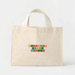 Pe|riodic
 t|a|b|l|e
 Writ|e|r  Tiny Tote Canvas Bag