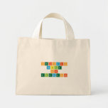 periodic 
 table 
 of 
 elements  Tiny Tote Canvas Bag