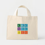 ema
 nada
 bff  Tiny Tote Canvas Bag