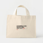 Accommodations require some creativity  Tiny Tote Canvas Bag