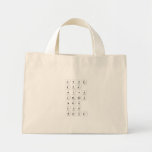 abc|d
 efg
 hijk
 lm|nop
 qrs
 tuv
 wxyz  Tiny Tote Canvas Bag