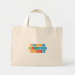 happy
 birthday
 Chiara  Tiny Tote Canvas Bag