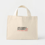 Jack Daniels Old Number  Tiny Tote Canvas Bag