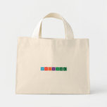 scheikunde  Tiny Tote Canvas Bag