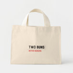  TWO BUNS  Tiny Tote Canvas Bag