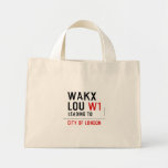 WAKX LOU  Tiny Tote Canvas Bag
