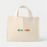 noha seif  Tiny Tote Canvas Bag