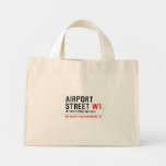 AIRPORT Street  Tiny Tote Canvas Bag