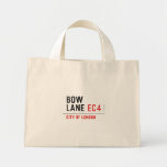 Bow Lane  Tiny Tote Canvas Bag