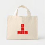 I
 Lv
 you  Tiny Tote Canvas Bag