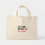 EEFTING MEWS  Tiny Tote Canvas Bag