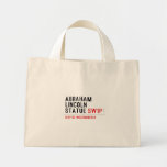 abraham lincoln statue  Tiny Tote Canvas Bag