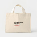 Stefan Bailey Street  Tiny Tote Canvas Bag