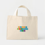 Happy
 Birthday
 Muna  Tiny Tote Canvas Bag