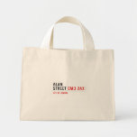 Alan  Street  Tiny Tote Canvas Bag
