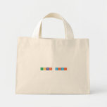 ACHRAF MIMI  Tiny Tote Canvas Bag