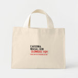 CaRiSMa  MaSaL GiBi   Tiny Tote Canvas Bag