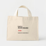 CASTLE  JULIAN ASSANGE    Tiny Tote Canvas Bag