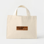 Geniet elke dag van een ander         dagmenu  Tiny Tote Canvas Bag