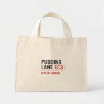 PUDDING LANE  Tiny Tote Canvas Bag