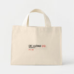 GRE AVENUE  Tiny Tote Canvas Bag