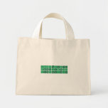 AcAmBkCfCeCmDyEsErEu
 FmGdHoLaLrLuMdNdNpNo
 PuPrPmPaSmTbThTmUYb  Tiny Tote Canvas Bag