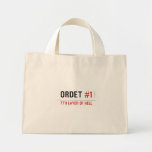 ORDET  Tiny Tote Canvas Bag